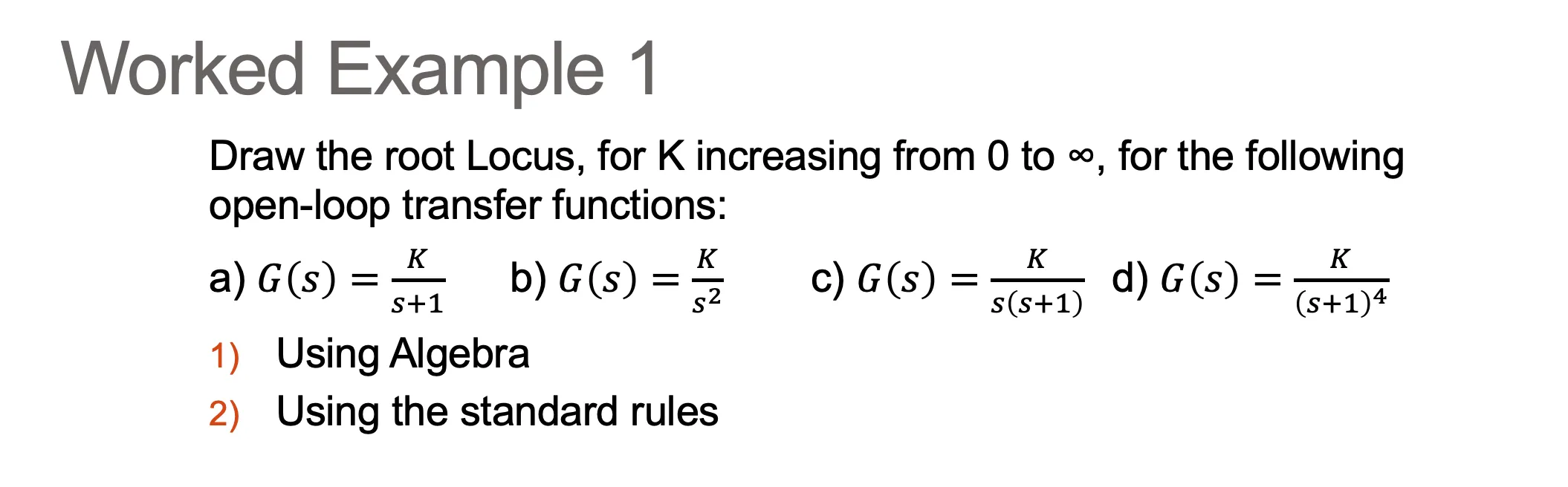 Worked Example 1 question